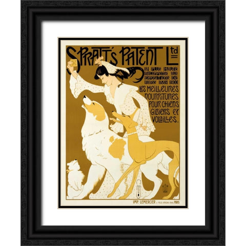 Spratts Patent Ltd Black Ornate Wood Framed Art Print with Double Matting by Roubille, Auguste