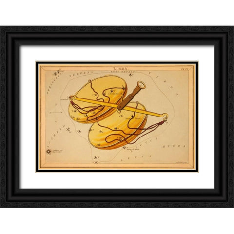 Libra, 1825 Black Ornate Wood Framed Art Print with Double Matting by Aspin, Jehoshaphat