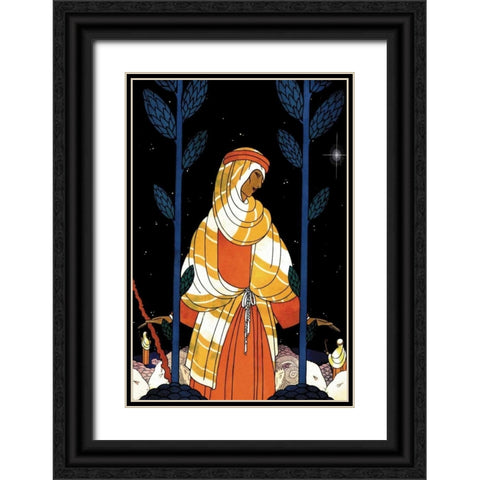 Palestine-Starlight, 1925 Black Ornate Wood Framed Art Print with Double Matting by McIntosh, Frank