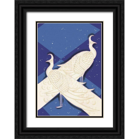 Indian Lyric, 1927 Black Ornate Wood Framed Art Print with Double Matting by McIntosh, Frank