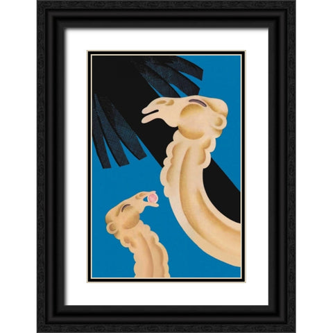 Forbidden Fruit, 1930 Black Ornate Wood Framed Art Print with Double Matting by McIntosh, Frank