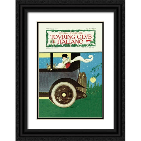 Touring Club Italiano Black Ornate Wood Framed Art Print with Double Matting by Unknown