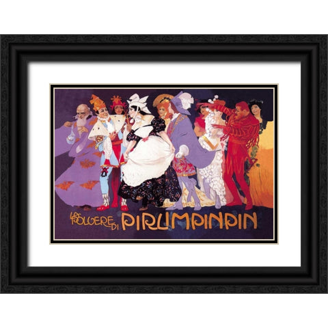 La Polvere di Pirlimpinpin Black Ornate Wood Framed Art Print with Double Matting by Unknown