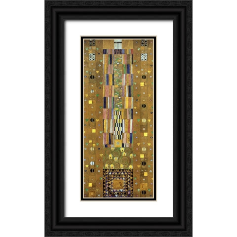 Cartoon For The Stoclet Frieze Black Ornate Wood Framed Art Print with Double Matting by Klimt, Gustav