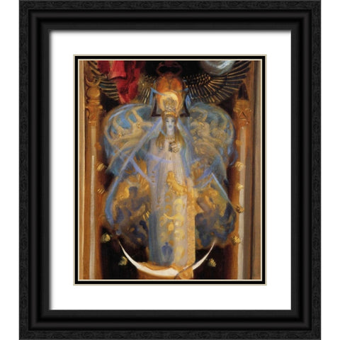 Astarte, 1895 - detail Black Ornate Wood Framed Art Print with Double Matting by Sargent, John Singer