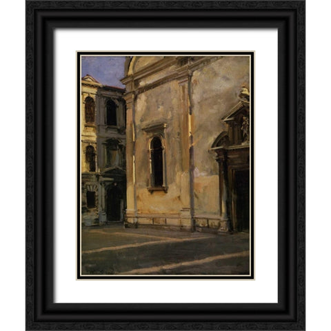 Campo dei Gesuiti, 1902-04 Black Ornate Wood Framed Art Print with Double Matting by Sargent, John Singer