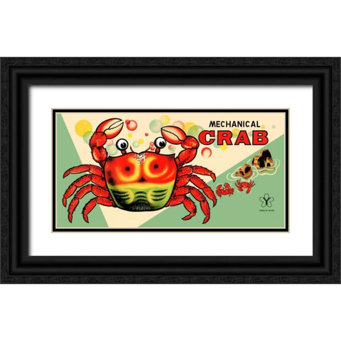 Mechanical Crab Black Ornate Wood Framed Art Print with Double Matting by Retrobot