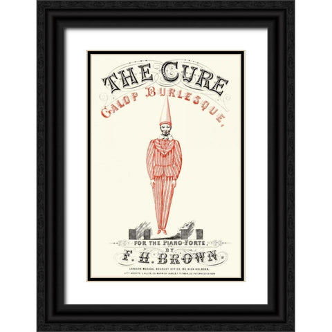 Cure - Gallop Burlesque Black Ornate Wood Framed Art Print with Double Matting by Advertisement