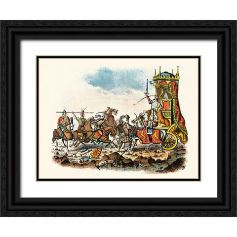 Rodericks Fall Black Ornate Wood Framed Art Print with Double Matting by Unknown