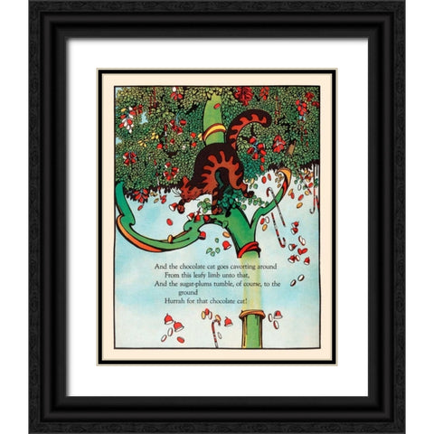 Tumbling Sugar Plums Black Ornate Wood Framed Art Print with Double Matting by Field, Eugene