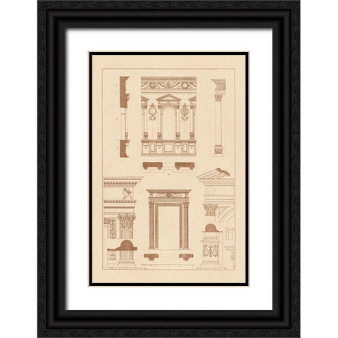 Window in the Cortile of Dodges Palace, Palazzo Vecchio, and Santa Croce Black Ornate Wood Framed Art Print with Double Matting by Buhlmann, J.