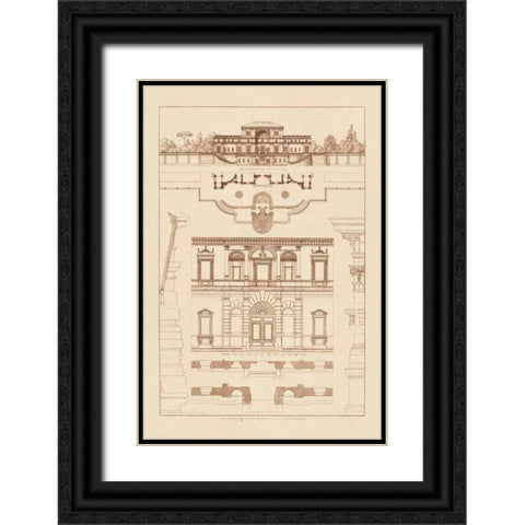 Villa Sacchetti, Villa Papa Giulio at Rome Black Ornate Wood Framed Art Print with Double Matting by Buhlmann, J.