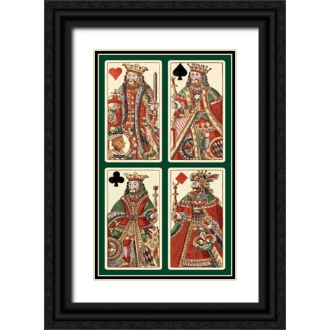 Kings - Bauern Hochzeit Deck Black Ornate Wood Framed Art Print with Double Matting by Gobl, Andreas Benedictus
