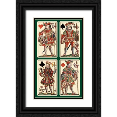 Knaves - Bauern Hochzeit Deck Black Ornate Wood Framed Art Print with Double Matting by Gobl, Andreas Benedictus