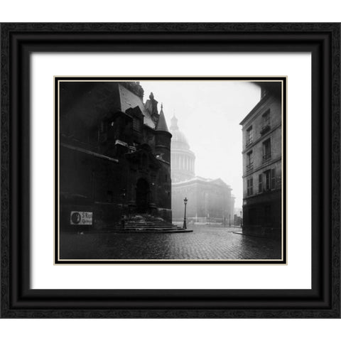 Paris, 1924 - The Pantheon Black Ornate Wood Framed Art Print with Double Matting by Atget, Eugene