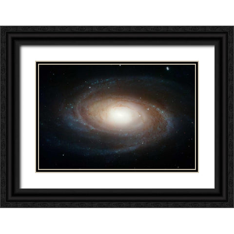 Spiral Galaxy M81 Black Ornate Wood Framed Art Print with Double Matting by NASA