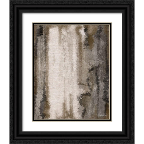 Mocha Java Abstract 1 Black Ornate Wood Framed Art Print with Double Matting by Bawden, Angela