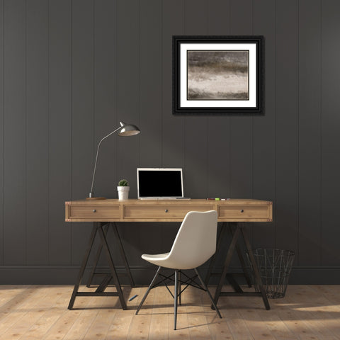 Mocha Java Abstract 2 Black Ornate Wood Framed Art Print with Double Matting by Bawden, Angela