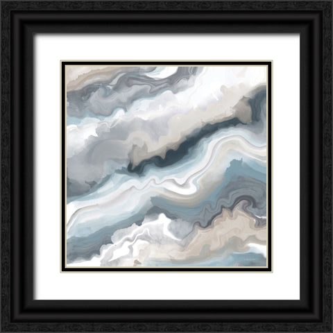 Every Drop Creates a Ripple 1 Black Ornate Wood Framed Art Print with Double Matting by Bawden, Angela