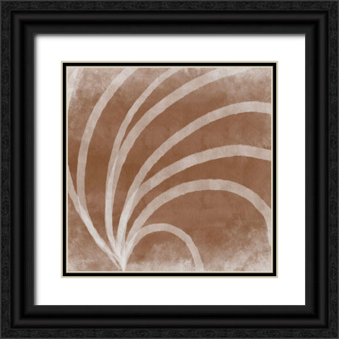 Boho Curves Black Ornate Wood Framed Art Print with Double Matting by Bawden, Angela