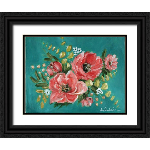 Unusual Palette Black Ornate Wood Framed Art Print with Double Matting by Hilburn, Amanda