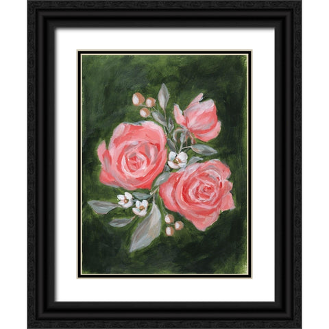 Full Bloom Black Ornate Wood Framed Art Print with Double Matting by Hilburn, Amanda