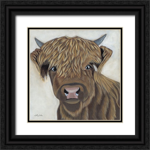 Fiona Black Ornate Wood Framed Art Print with Double Matting by Justice, Ashley