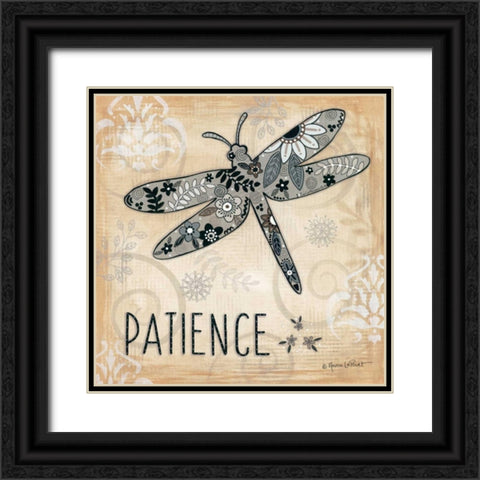 Patience Black Ornate Wood Framed Art Print with Double Matting by LaPoint, Annie
