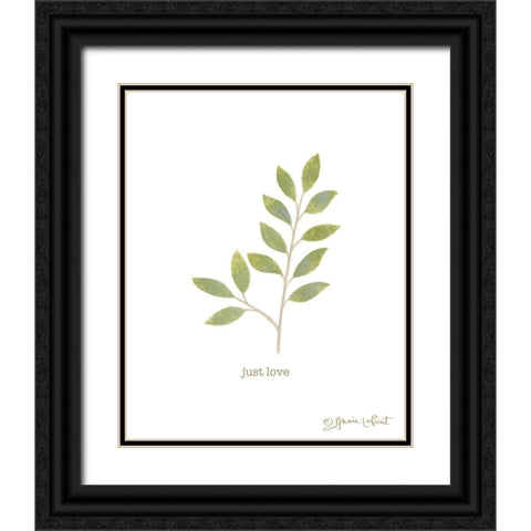 Just Love Black Ornate Wood Framed Art Print with Double Matting by LaPoint, Annie