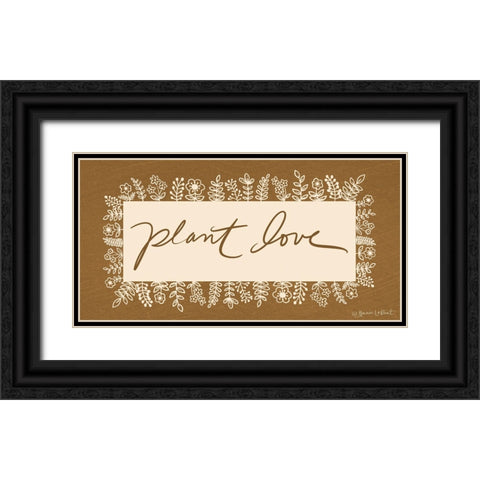 Plant Love Black Ornate Wood Framed Art Print with Double Matting by LaPoint, Annie