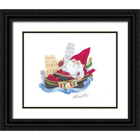 Italy Gnome Black Ornate Wood Framed Art Print with Double Matting by Kater, Diane