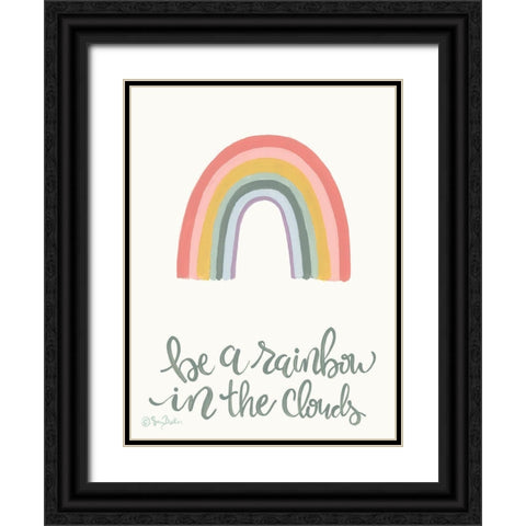 Rainbow in the Clouds     Black Ornate Wood Framed Art Print with Double Matting by Baker, Sara