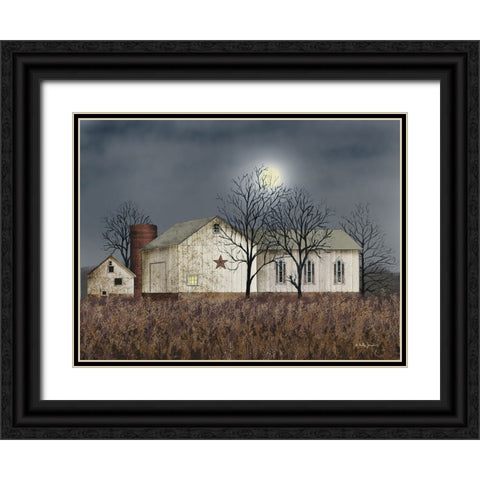 Evening Chores Black Ornate Wood Framed Art Print with Double Matting by Jacobs, Billy