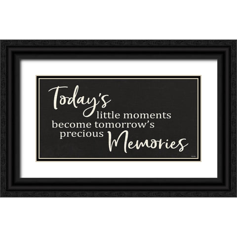 Todays Little Moments Black Ornate Wood Framed Art Print with Double Matting by Boyer, Susie