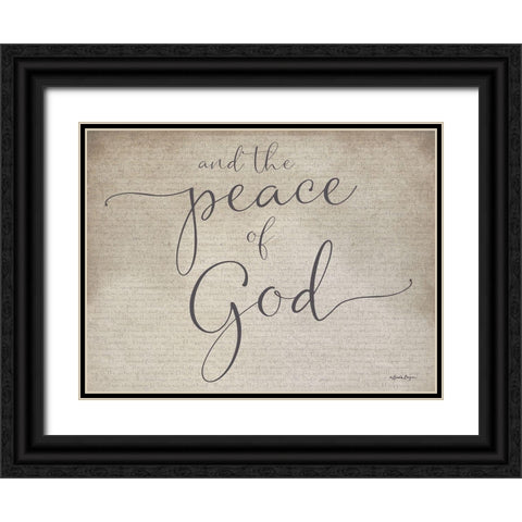 Peace of God Black Ornate Wood Framed Art Print with Double Matting by Boyer, Susie