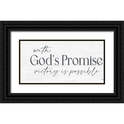 Gods Promise Black Ornate Wood Framed Art Print with Double Matting by Boyer, Susie