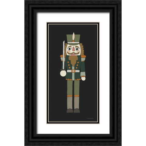 Nutcracker I Black Ornate Wood Framed Art Print with Double Matting by Lady Louise Designs