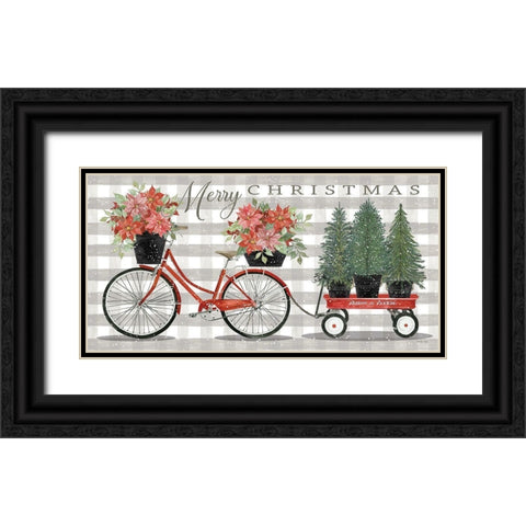 Christmas Delivery I Black Ornate Wood Framed Art Print with Double Matting by Jacobs, Cindy