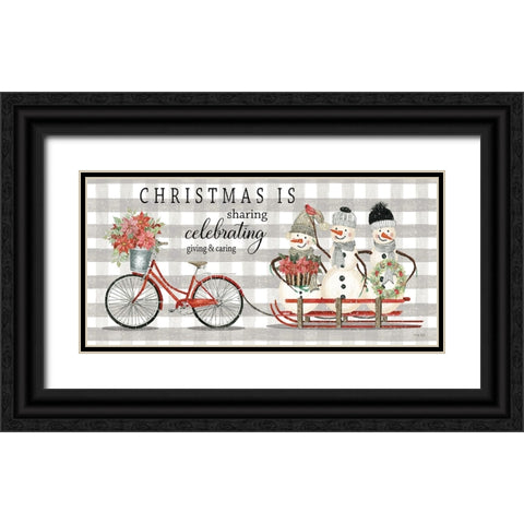 Christmas Isâ€¦ Black Ornate Wood Framed Art Print with Double Matting by Jacobs, Cindy