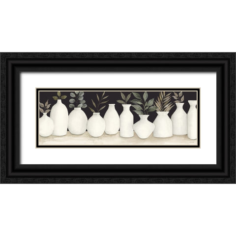 Ebony and Ivory Black Ornate Wood Framed Art Print with Double Matting by Jacobs, Cindy