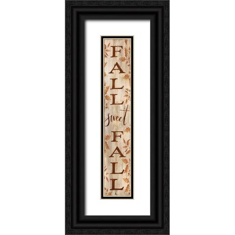 Fall Sweet Fall  Black Ornate Wood Framed Art Print with Double Matting by Jacobs, Cindy