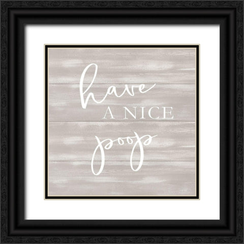 Have a Nice Poop Black Ornate Wood Framed Art Print with Double Matting by Jacobs, Cindy