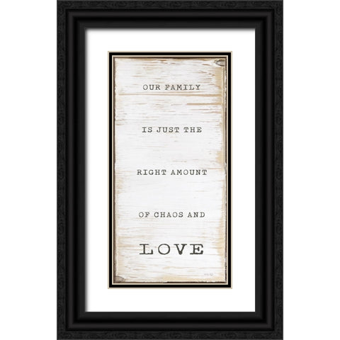 Chaos and Love Black Ornate Wood Framed Art Print with Double Matting by Jacobs, Cindy
