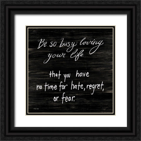 No Time for Hate Black Ornate Wood Framed Art Print with Double Matting by Jacobs, Cindy