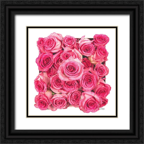 Roses a Plenty Black Ornate Wood Framed Art Print with Double Matting by Quillen, Donnie