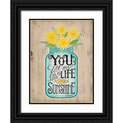 Sunshine Black Ornate Wood Framed Art Print with Double Matting by Strain, Deb
