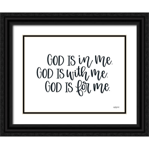 God Isâ€¦ Black Ornate Wood Framed Art Print with Double Matting by Imperfect Dust