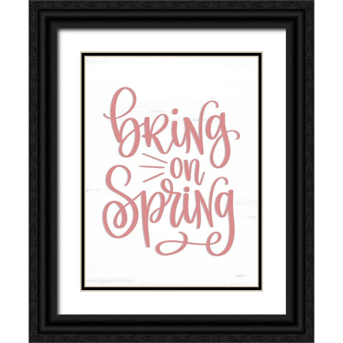 Bring on Spring Black Ornate Wood Framed Art Print with Double Matting by Imperfect Dust