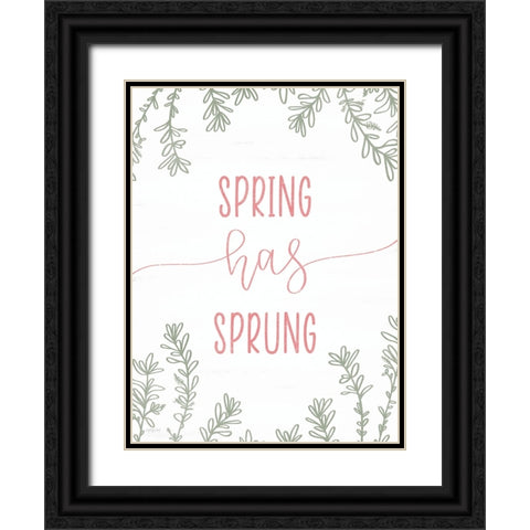 Spring has Sprung Black Ornate Wood Framed Art Print with Double Matting by Imperfect Dust