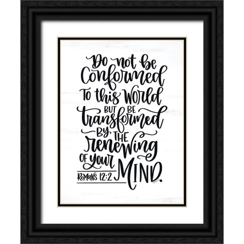 Be Transformed Black Ornate Wood Framed Art Print with Double Matting by Imperfect Dust